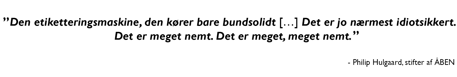 Citat fra ÅBEN